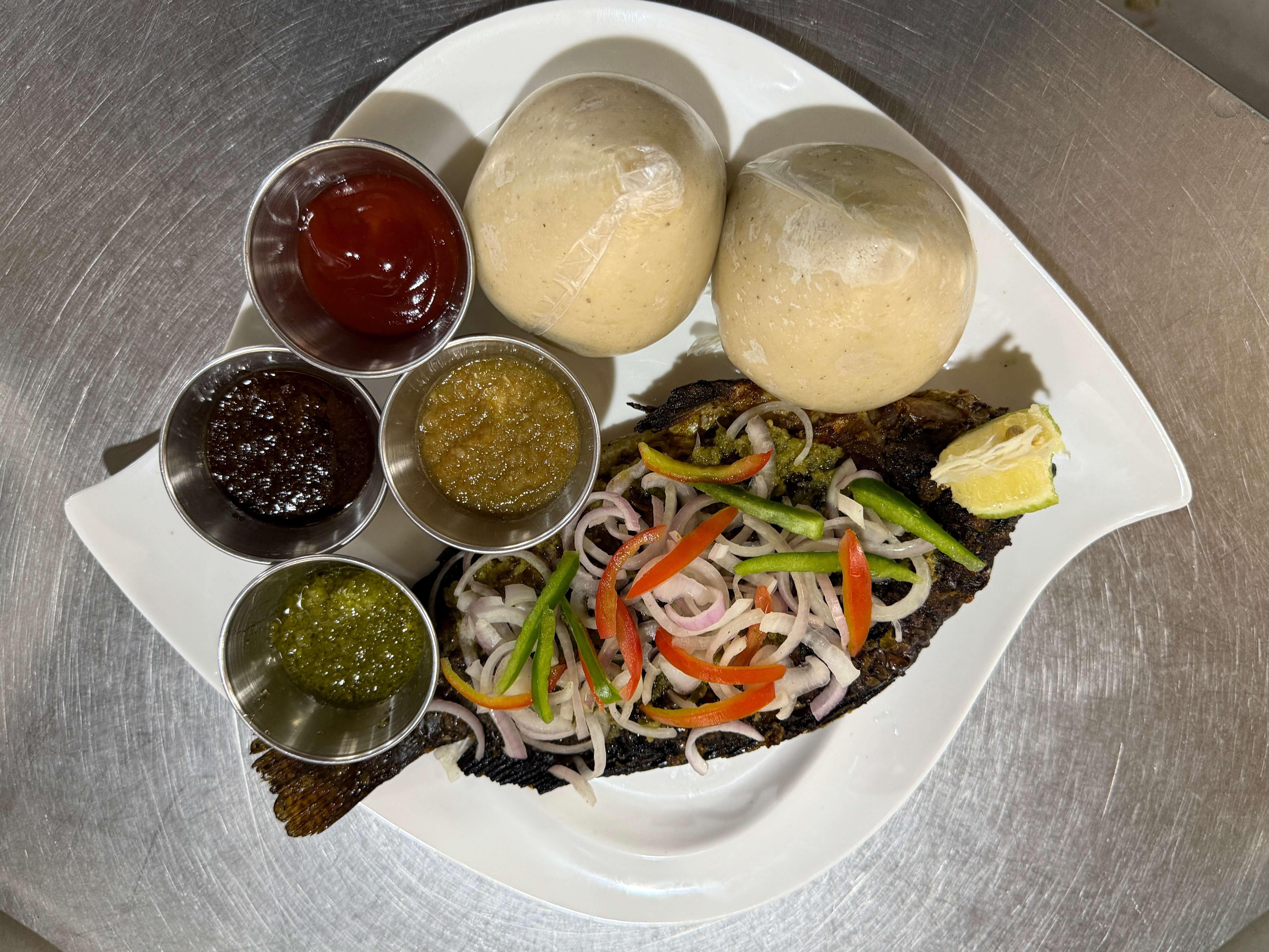 Grilled Tilapia & Banku