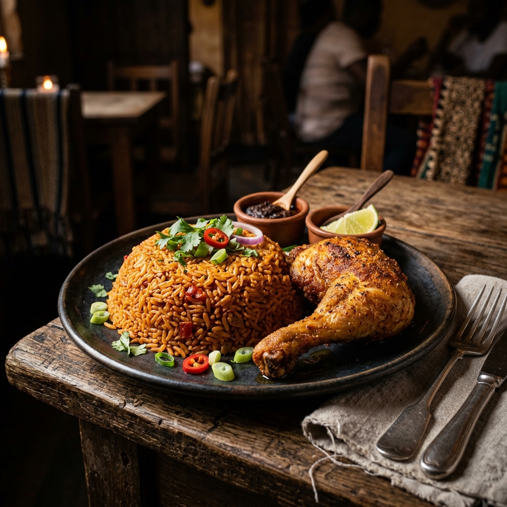 Signature Jollof & Chicken